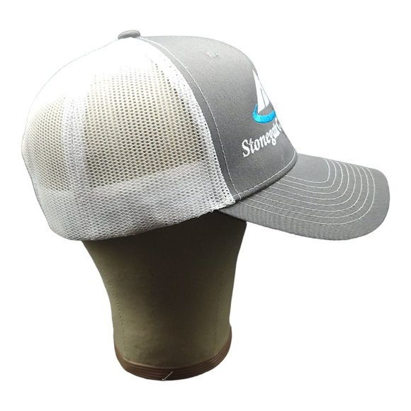 Stonegate Construction Mesh Snapback Cap Trucker Baseball Hat Cobra Gray White - Picture 9 of 12